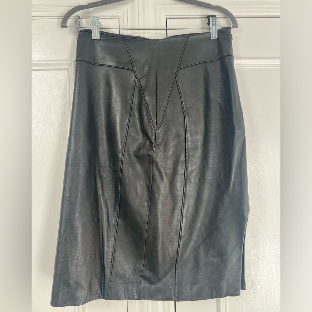 Classiques Entier Leather Skirt